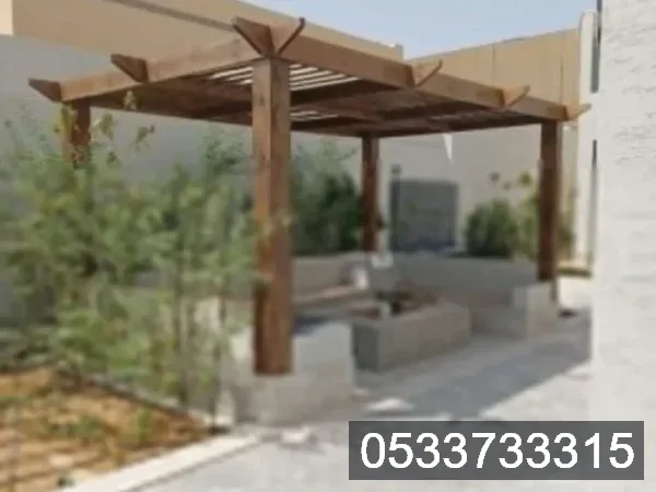 مظلات — مظلات خشبية في جدة