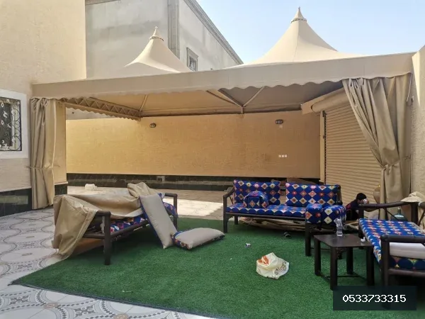 مظلات هرميه — مظلات هرمية في جدة